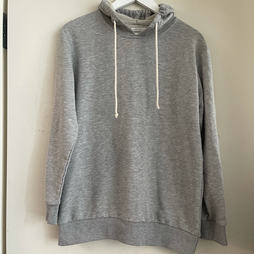 Zara Grey Drawstring Hoodie
